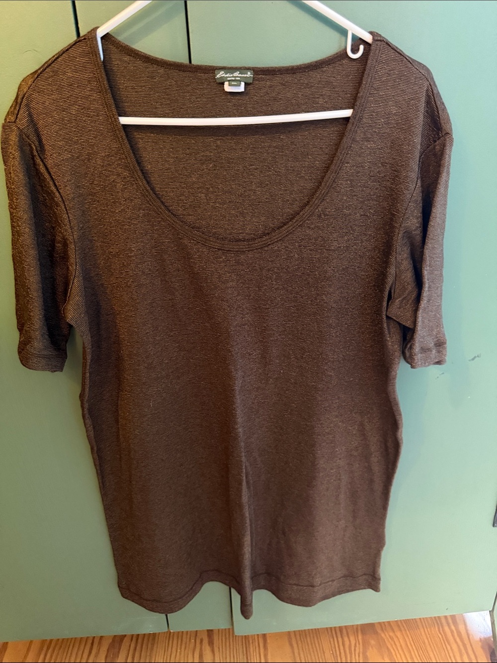 Classic Brown Women's scoop neck top